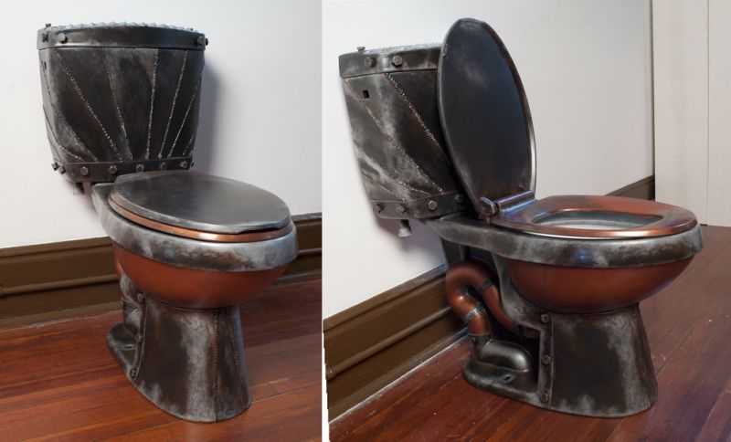 DIY Steampunk Toilet Seat