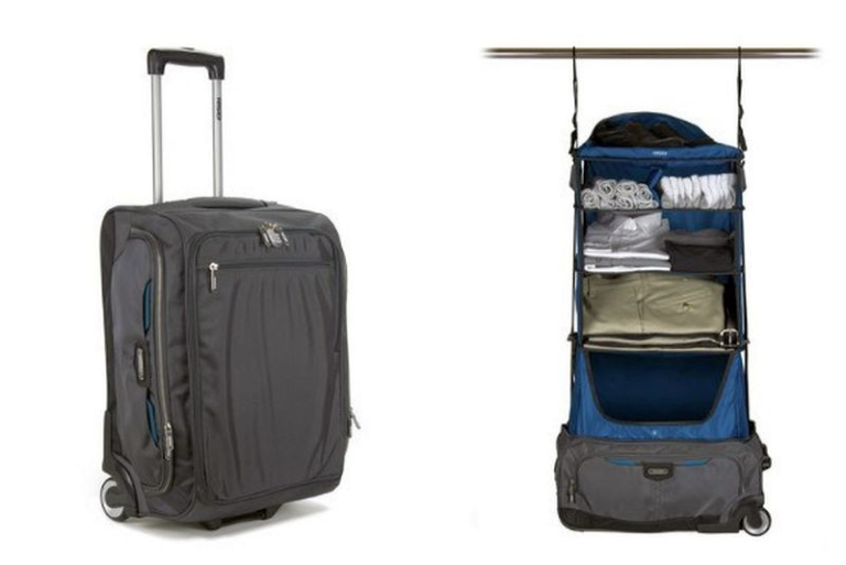 Rise Gear luggage bag comes with builtin shelving system