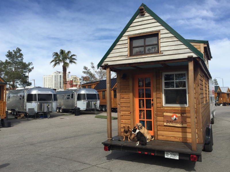 Front view of the amazing tiny house