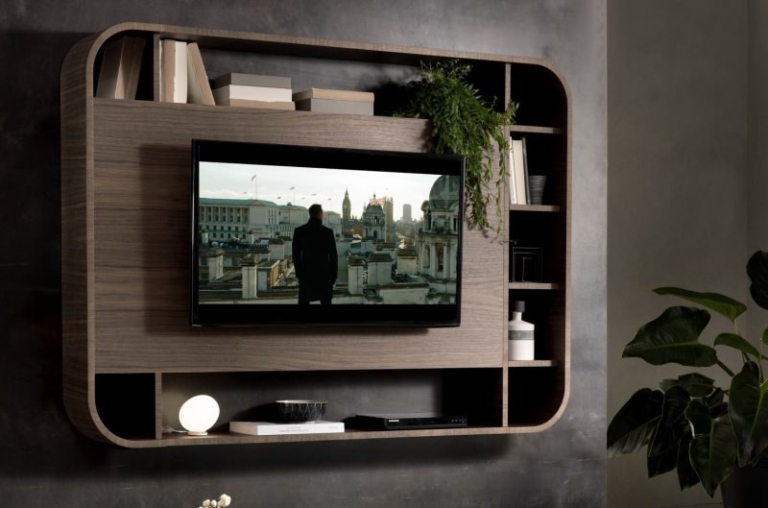 Vision TV stand gives room a clean and look