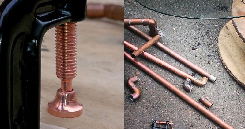 Wooden Wire Spool Coffee Table