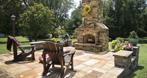 DIY Stonework: Donora man builds patio and outdoor fireplace at home