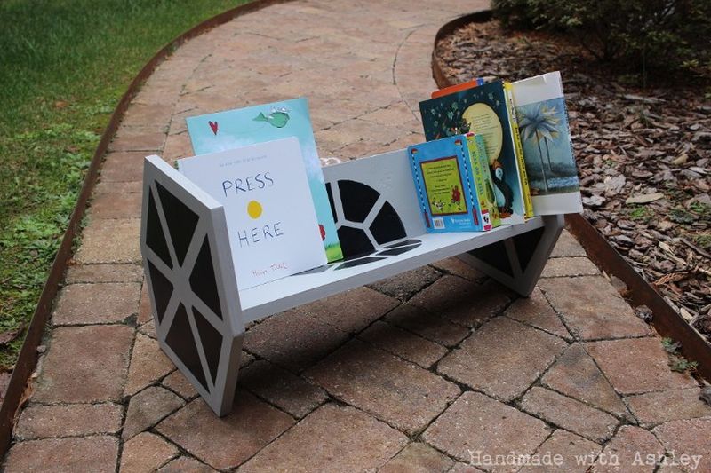 DIY TIE Fighter bookshelf