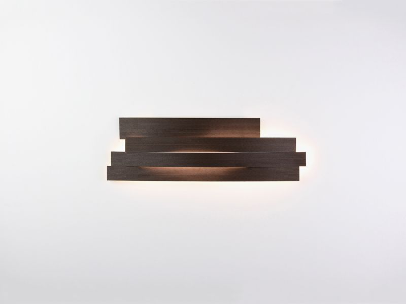 Different-sized strips turned into elegant wall lights