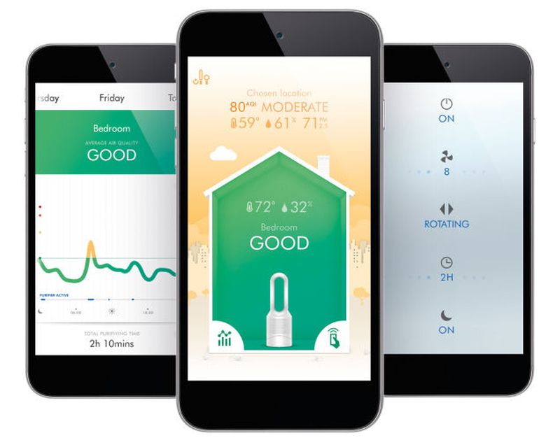 Monitor sleep and indoor air quality in the dedicated app 