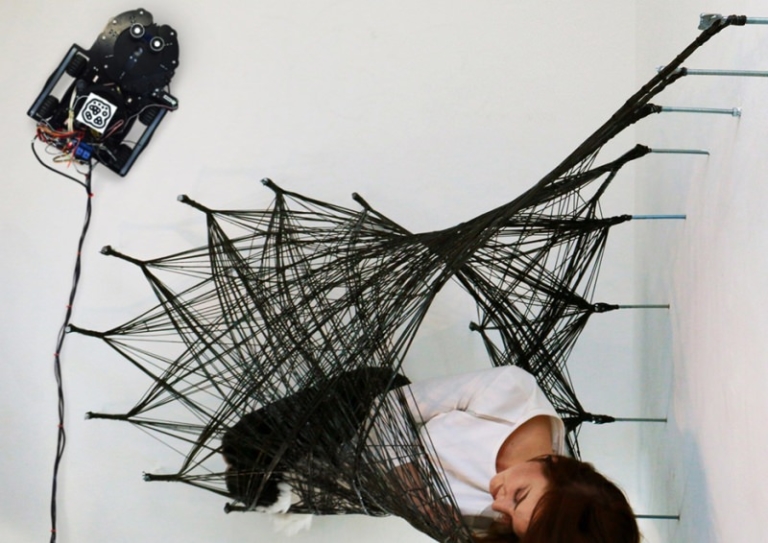 Small robots weaving carbon fiber structures is the next industrial ...