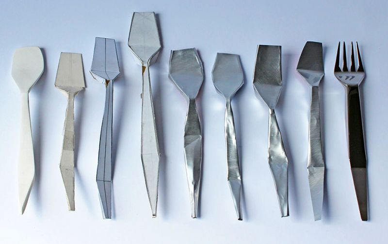 Paper Cutlery by Agnieszka Krzyzanowska