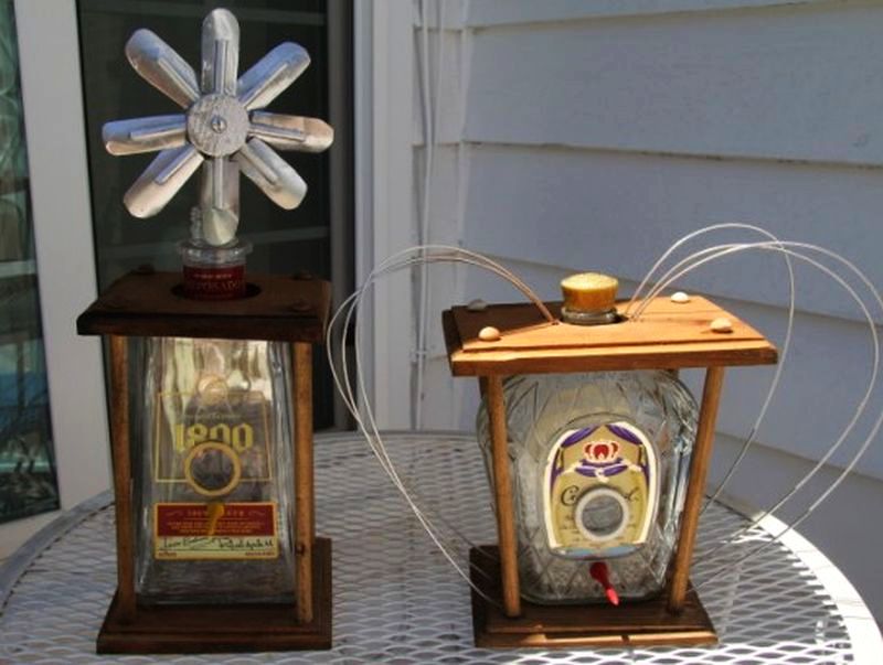 Riverside Man sells liquor bottle birdhouses for cleft palate charity