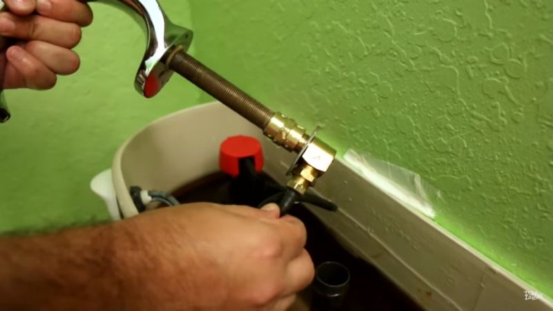 Flushing system modified to reroute water to the faucet