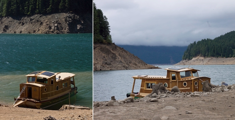 The WaterWoody houseboat in full bloom