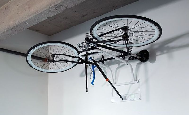 space saving bike rack