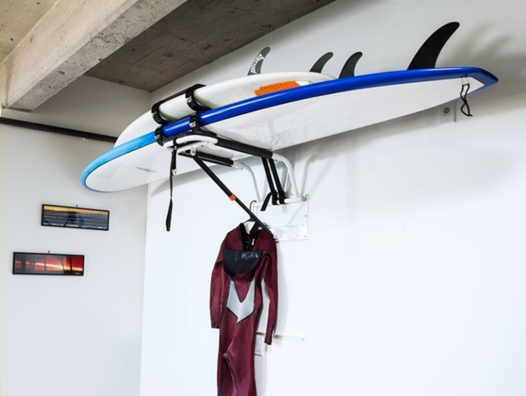 Zero Gravity Rack Stores Your Gear Vertically to Save Space
