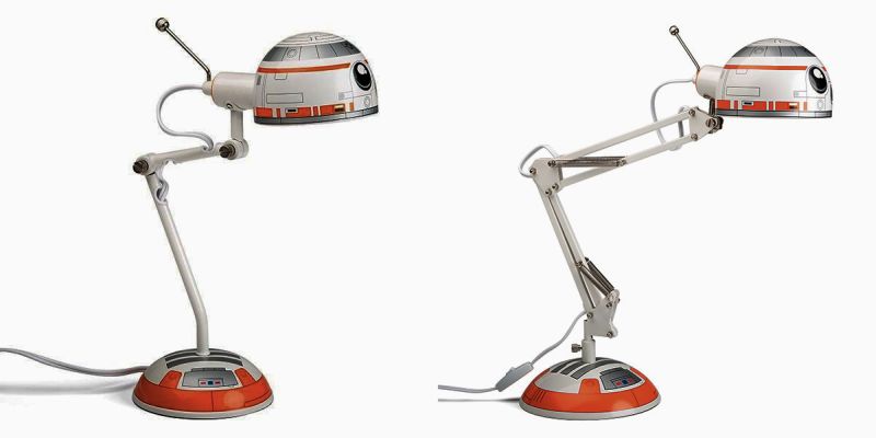 Decorate your home with robotic architecture of BB-8 desk lamp that is adjustable and placable 