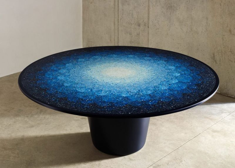 Brodie Neill uses ocean plastic for terrazzo-effect on Gyro Table