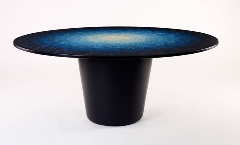 Brodie Neill uses ocean plastic for terrazzo effect on Gyro Table