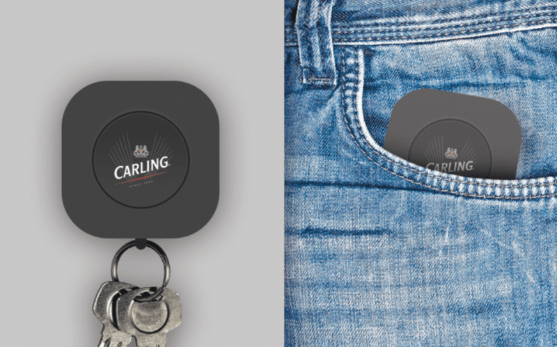 Its small size enables to attach it to a key or keep in your pocket to instantly order Carling beer 