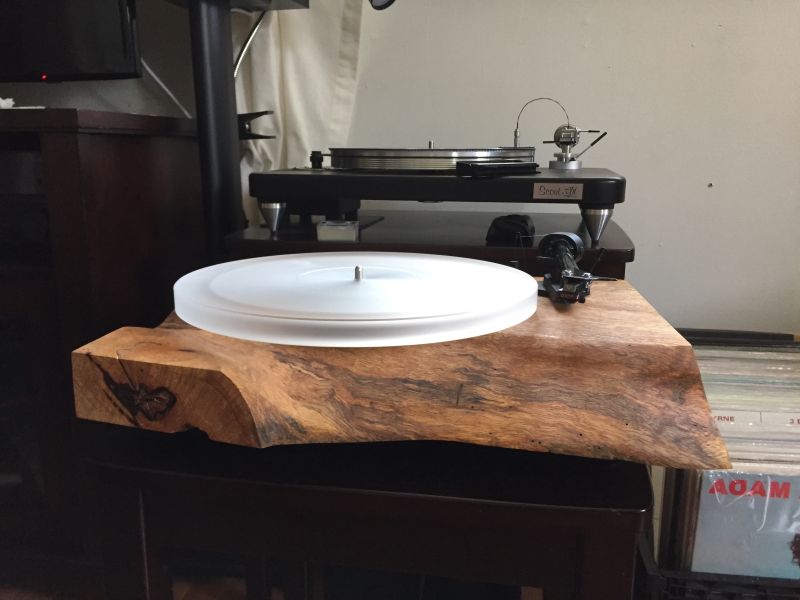 DIY Pro-Ject Debut Carbon turntable with mango plinth