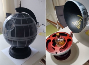 DIY Star Wars Death Star Globe Bar