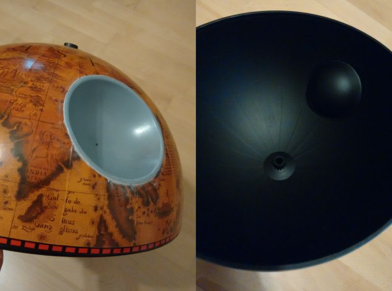 DIY Star Wars Death Star Globe Bar