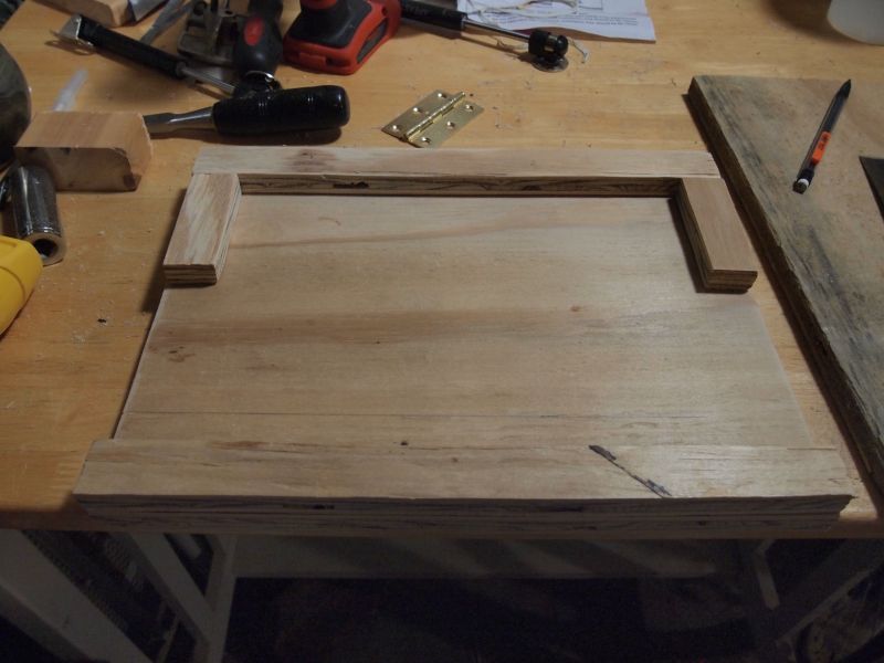 DIY iPad holder under kitchen cabinet