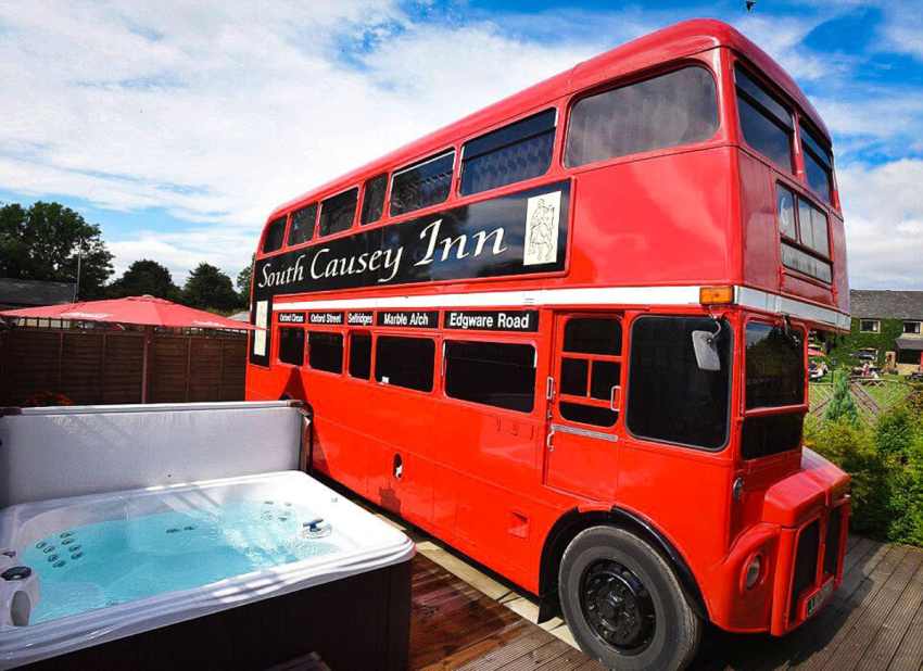 Couple Turns 1960s Double-Decker Bus Into Luxury B&B