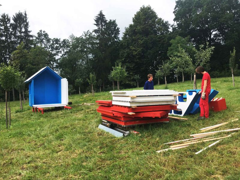 France tiny house by Joshua Woddsman has three separate living sections_10