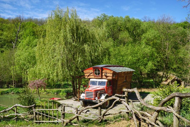 Truck house situated in Mecsek Mountains of the Mokus Valley