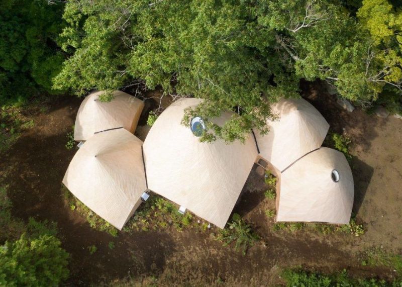 Issei Sumo designs tipi house from wooden panels_1