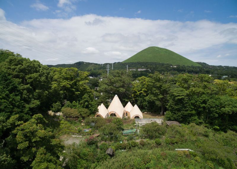 Issei Sumo designs tipi house from wooden panels_9