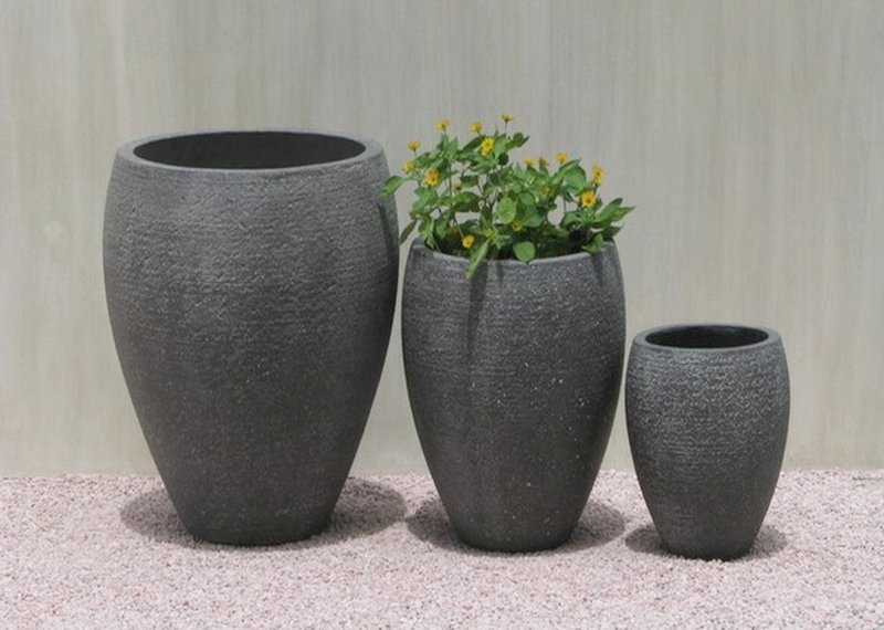 Light Concrete Planter