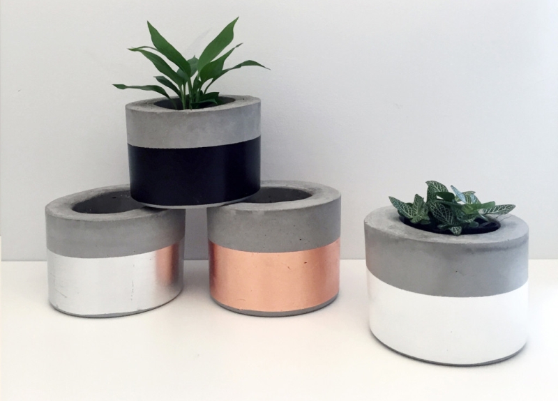 Marble Concrete Planters