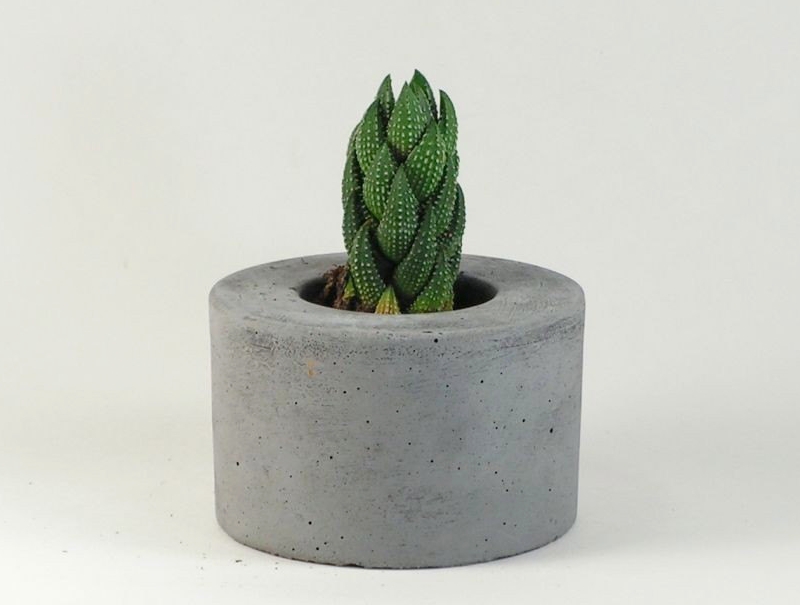 Mini Mini Round Concrete Planter