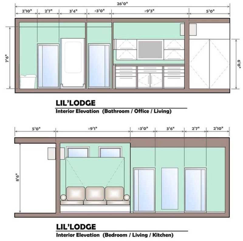 Second interior elevation design 