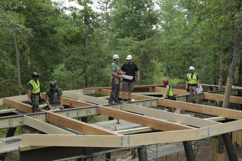 Pete nelson designs a spectacular treehouse for Camp Southern Ground of Zack Brown 