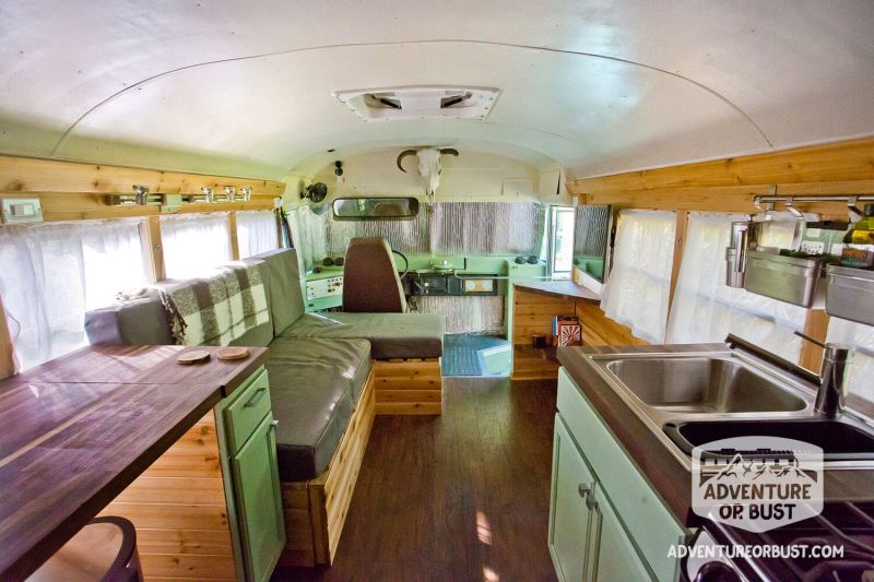 Adventure or Bust school bus conversion 