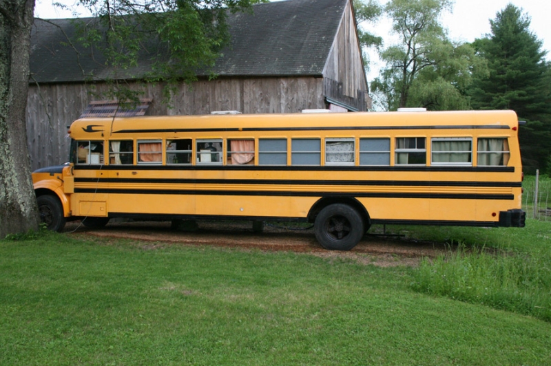 Bluebird Bus conversion exterior  