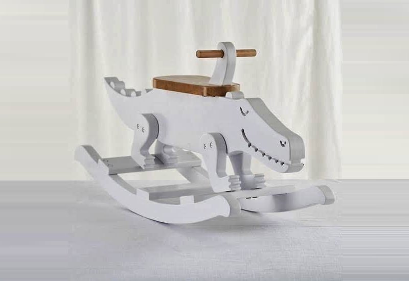 Crocodile Rocks Wooden Rocker