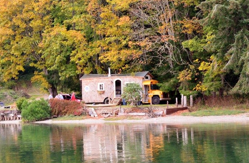 Gypsy Bus Home with shingled exterior 