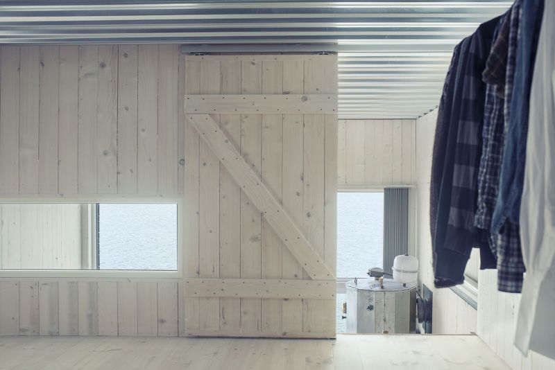 Sliding door makes way for the bathroom 