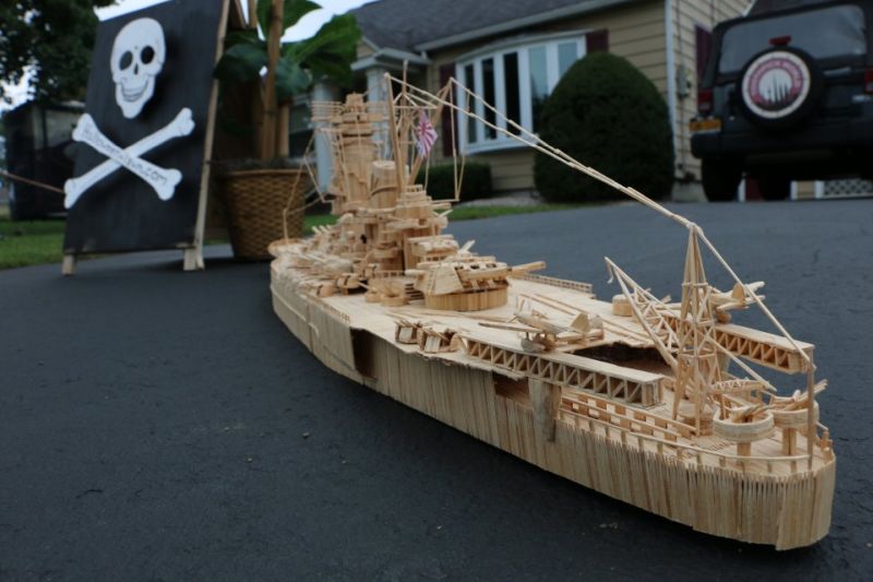 Halloween pirate ship display