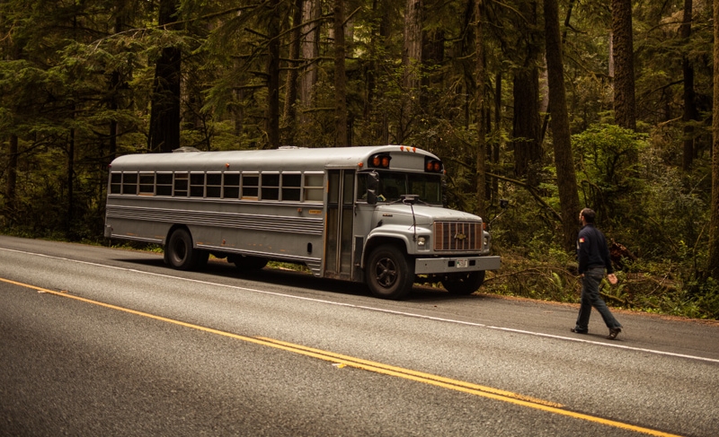 Hank Butitta bus home exterior 