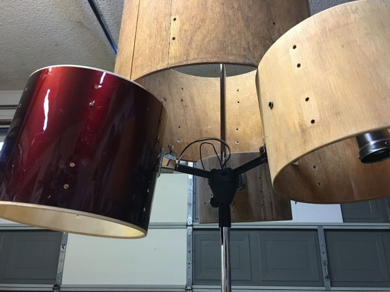 How to make a drum set chandelier at home_1