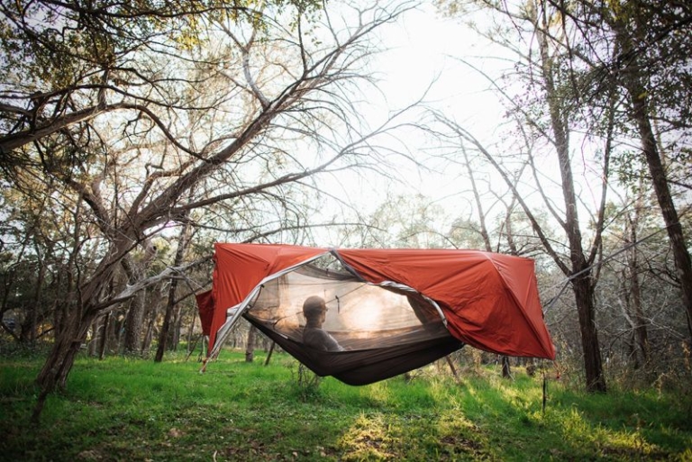 Kammok Sunda Tent doubles as a swinging hammock shelter