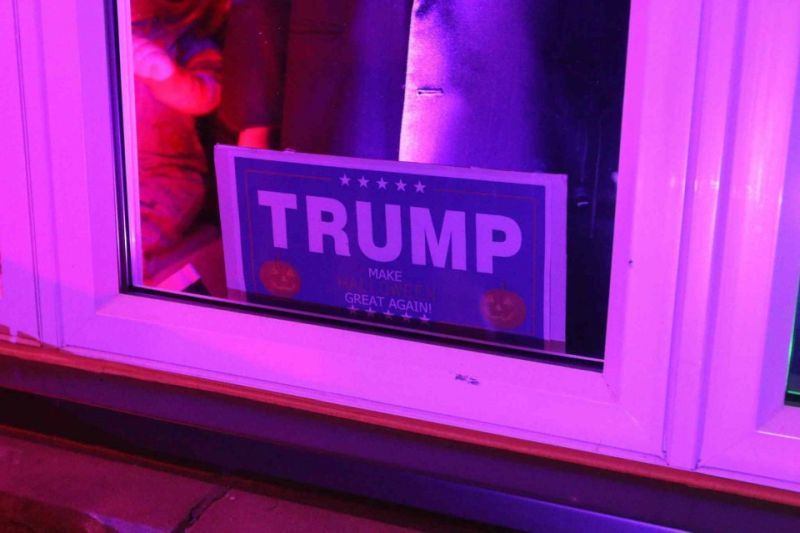 New Drop Halloween home displays Donald Trump with spooky props