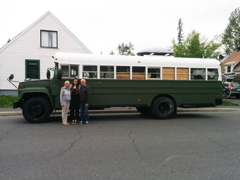 School Bus Conversion exterior design 