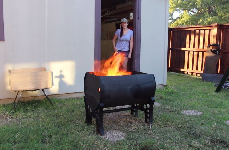 Scrap Wood Burning Pit