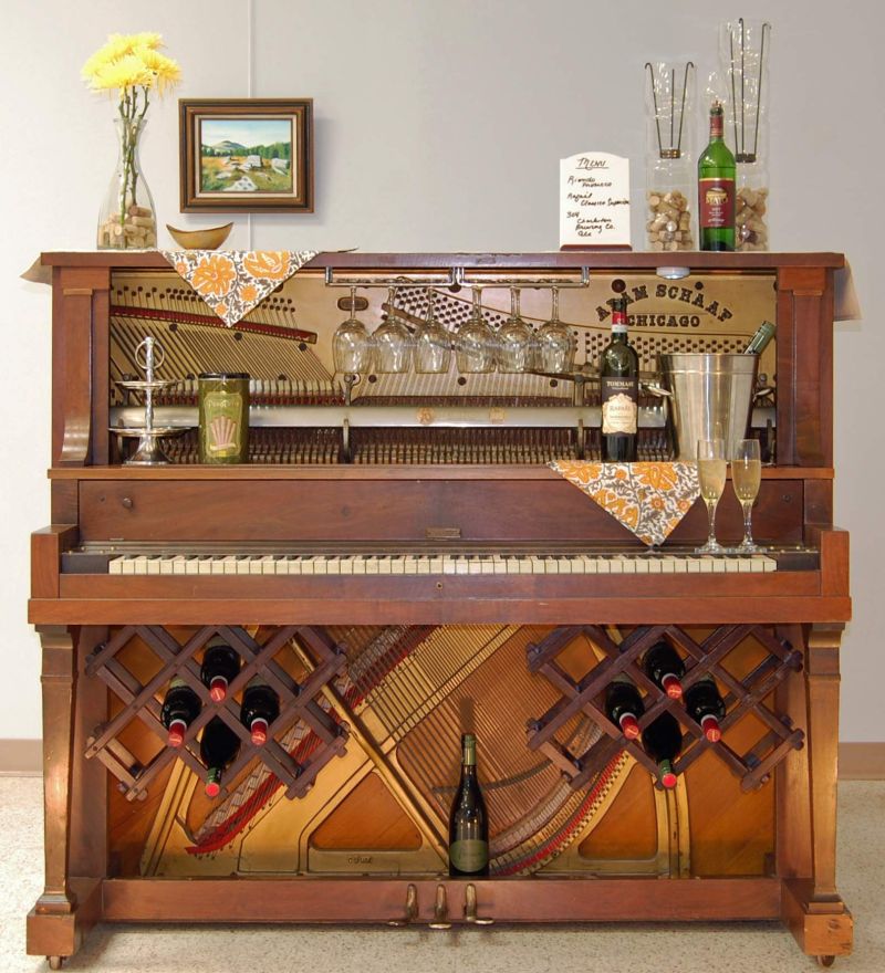 These repurposed old pianos are worthy home décor items for minimalists_9