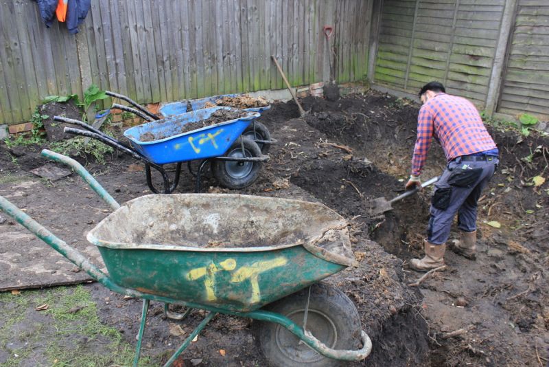 Making space for the underground structure 