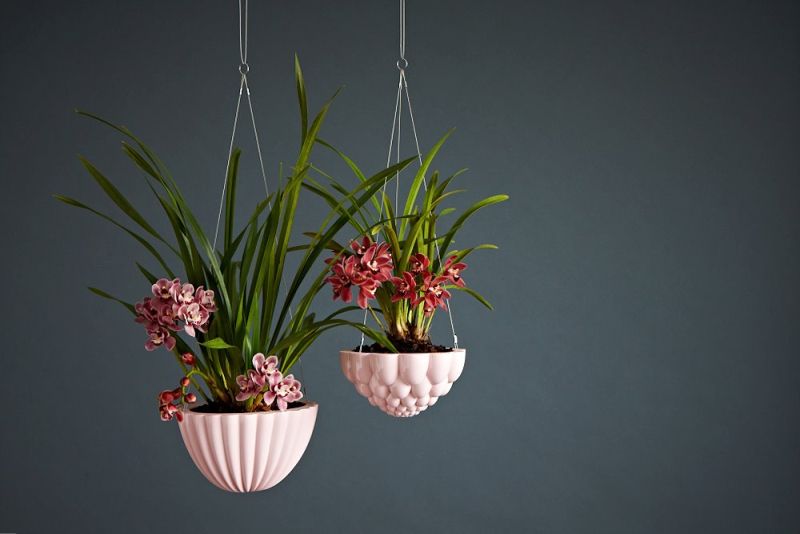 Spiral hanging planters by Angus and Celeste