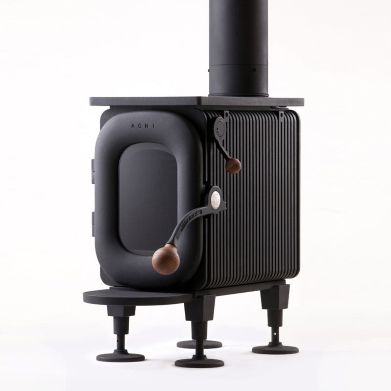 Totally different design from traditional wood-burning stoves 